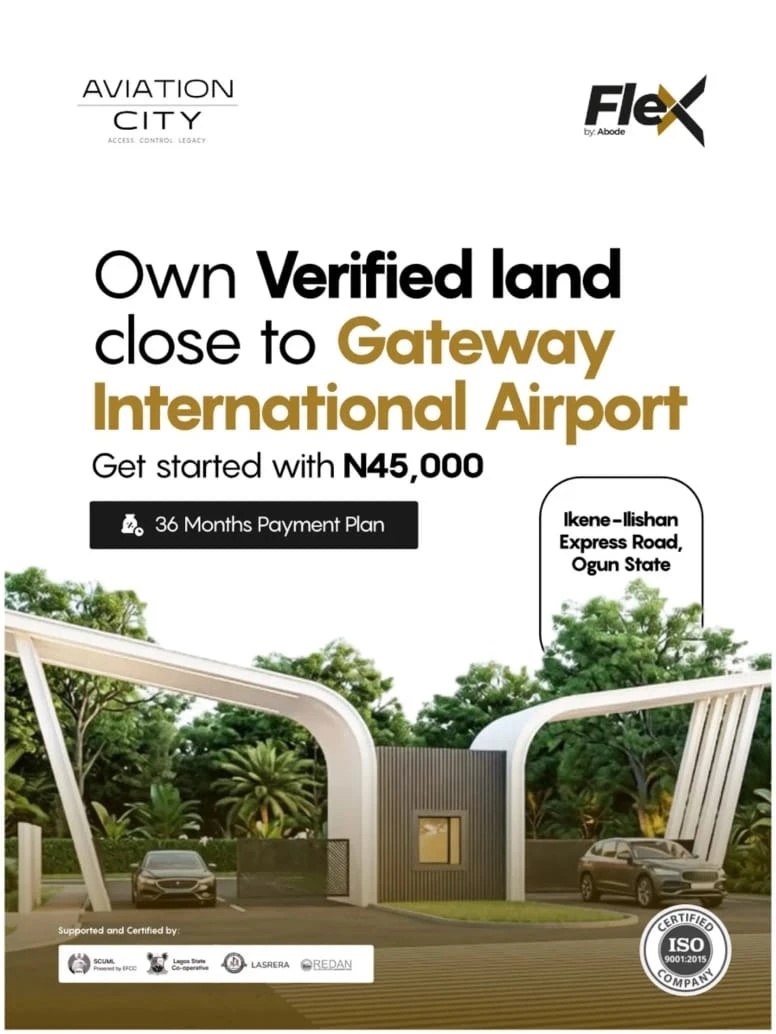 Aviation City flyer from the developer, plots close to Gateway International Airport